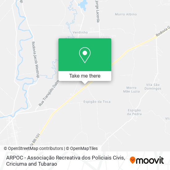 ARPOC - Associação Recreativa dos Policiais Civis map