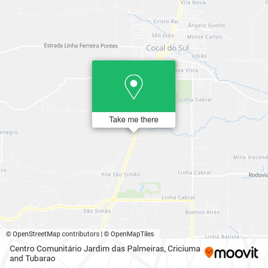 Centro Comunitário Jardim das Palmeiras map