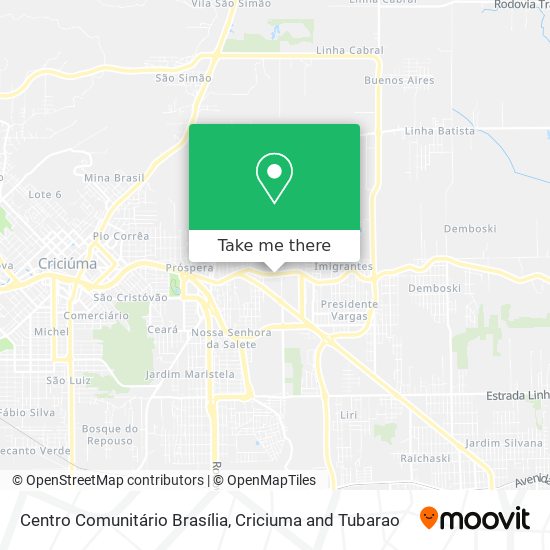 Centro Comunitário Brasília map