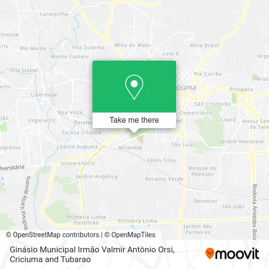 Ginásio Municipal Irmão Valmir Antônio Orsi map