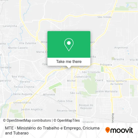 MTE - Ministério do Trabalho e Emprego map