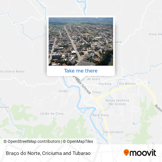 Braço do Norte map