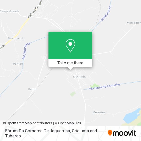 Fórum Da Comarca De Jaguaruna map