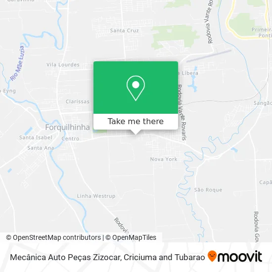 Mecânica Auto Peças Zizocar map