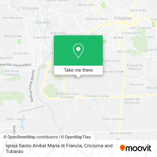 Igreja Santo Anibal Maria di Francia map