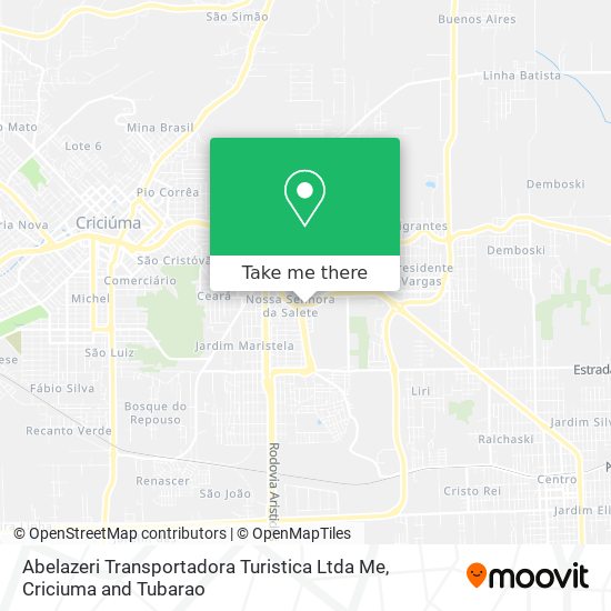 Abelazeri Transportadora Turistica Ltda Me map