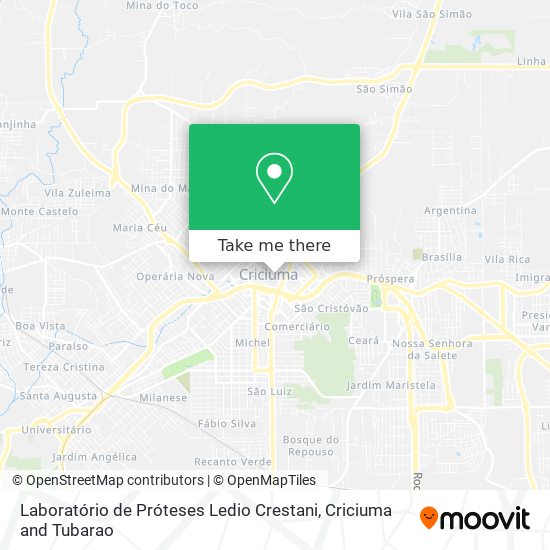 Laboratório de Próteses Ledio Crestani map
