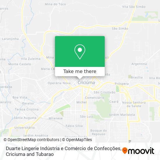 Duarte Lingerie Indústria e Comércio de Confecções map