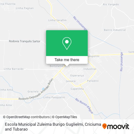 Mapa Escola Municipal Zuleima Burigo Guglielmi