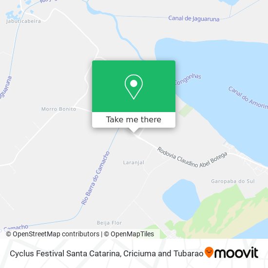 Cyclus Festival Santa Catarina map