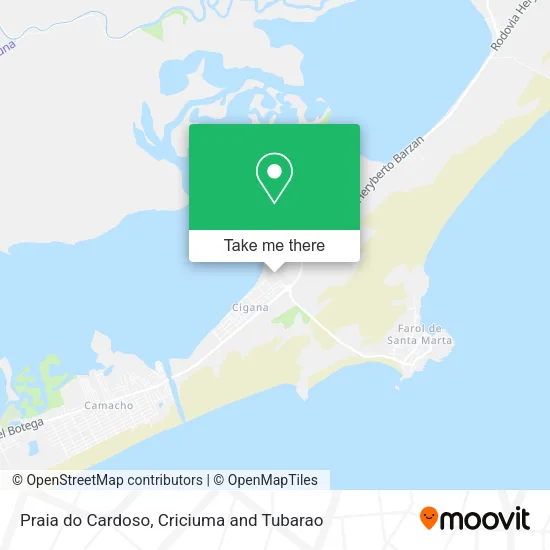 Praia do Cardoso map