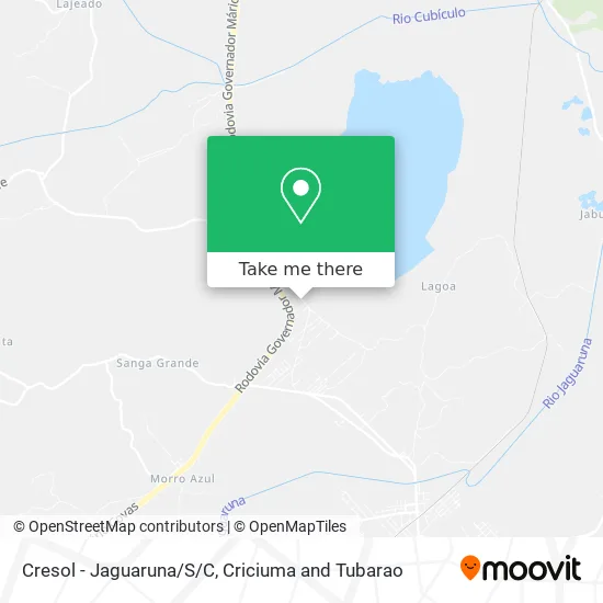 Cresol - Jaguaruna/S/C map