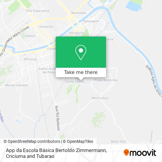 App da Escola Básica Bertoldo Zimmermann map