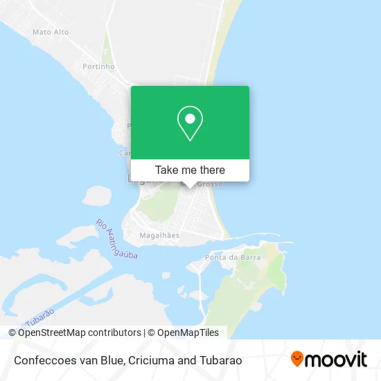 Confeccoes van Blue map