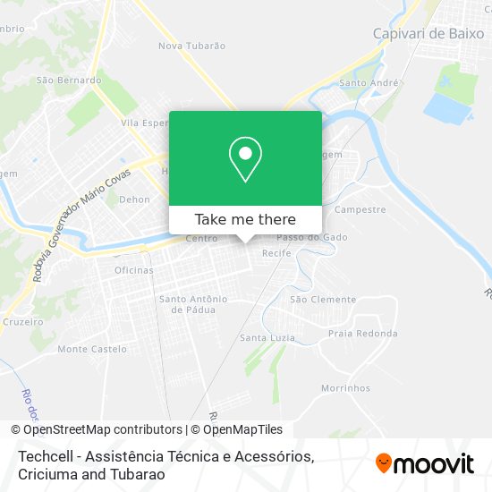 Techcell - Assistência Técnica e Acessórios map