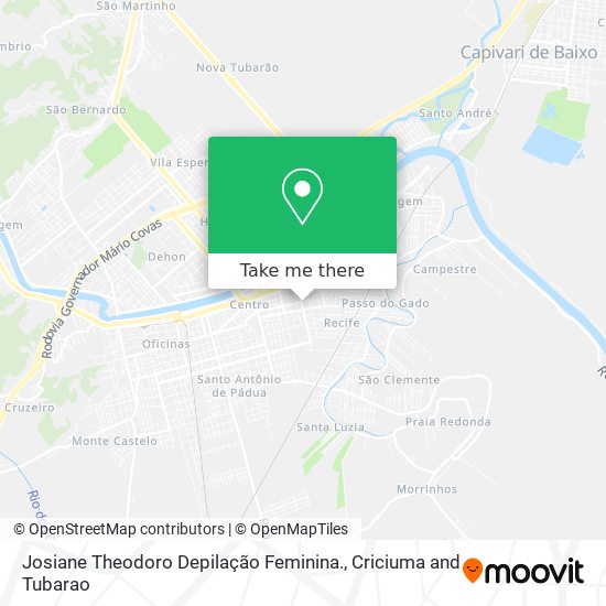 Josiane Theodoro Depilação Feminina. map