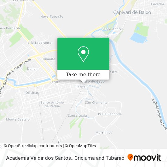 Academia Valdir dos Santos. map