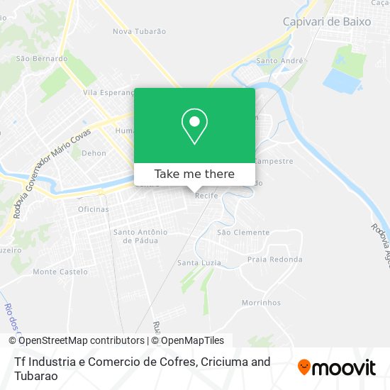 Tf Industria e Comercio de Cofres map