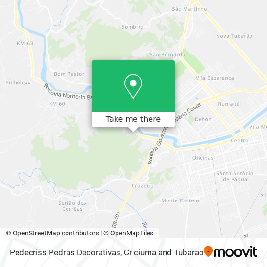 Pedecriss Pedras Decorativas map