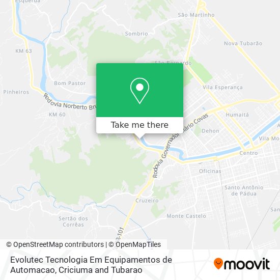 Evolutec Tecnologia Em Equipamentos de Automacao map