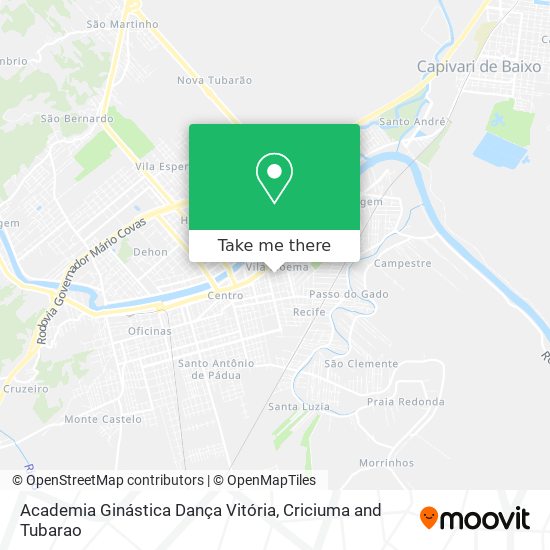 Academia Ginástica Dança Vitória map