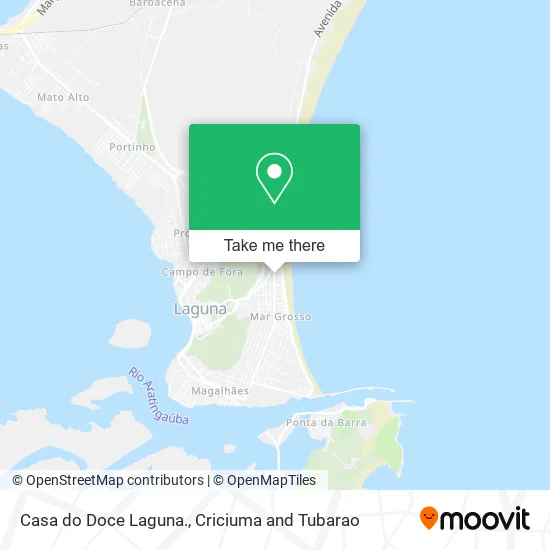 Casa do Doce Laguna. map