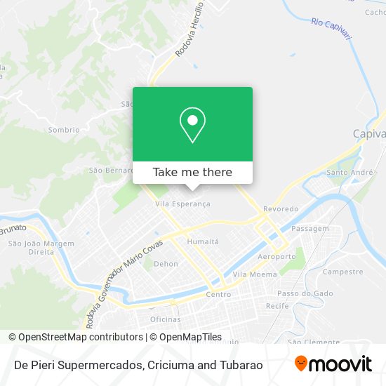 De Pieri Supermercados map