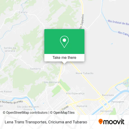 Lena Trans Transportes map