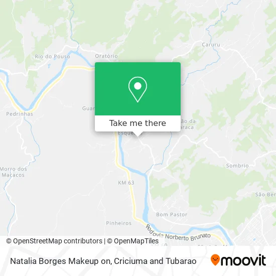Natalia Borges Makeup on map