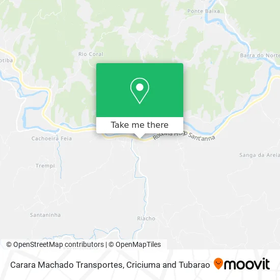 Carara Machado Transportes map