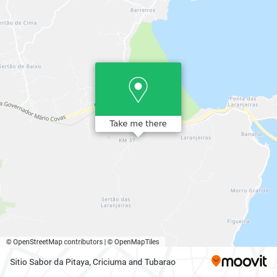 Sitio Sabor da Pitaya map