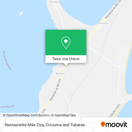 Restaurante Mãe Ziza map