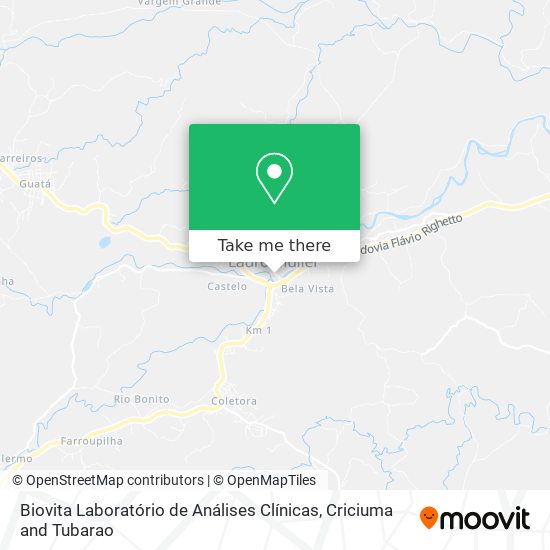 Biovita Laboratório de Análises Clínicas map