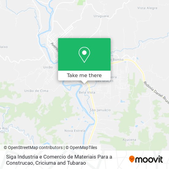 Siga Industria e Comercio de Materiais Para a Construcao map