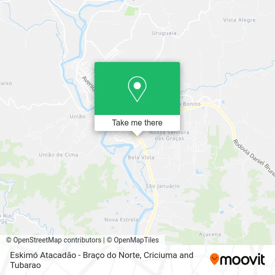 Eskimó Atacadão - Braço do Norte map