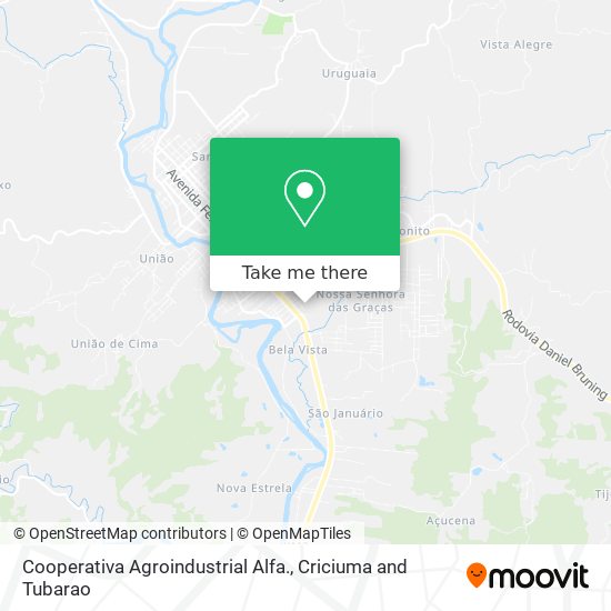 Cooperativa Agroindustrial Alfa. map