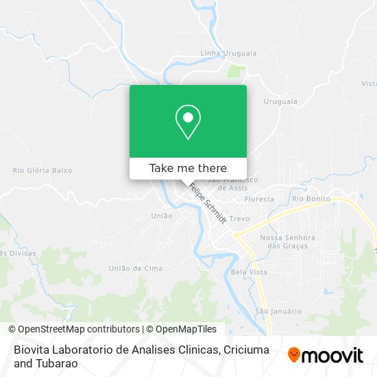 Mapa Biovita Laboratorio de Analises Clinicas