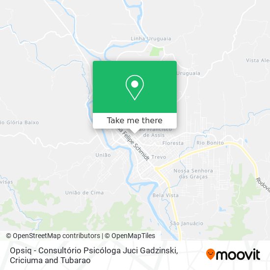 Opsiq - Consultório Psicóloga Juci Gadzinski map