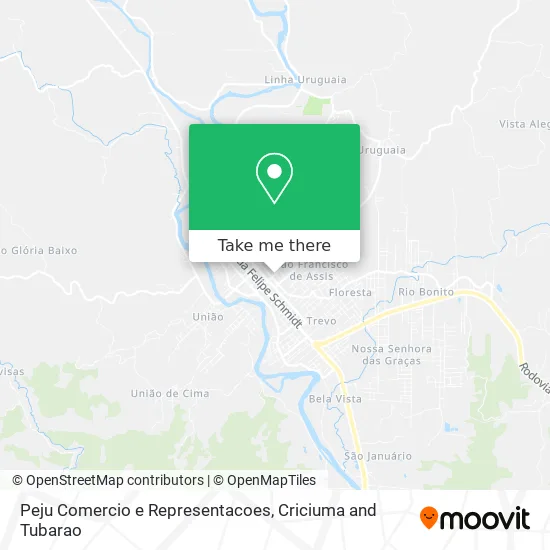 Peju Comercio e Representacoes map
