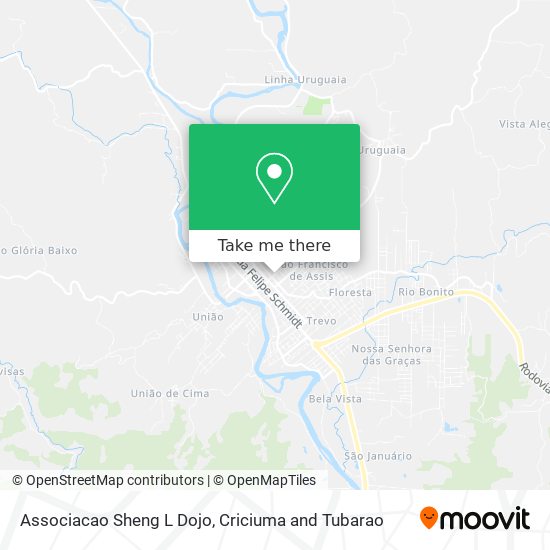 Associacao Sheng L Dojo map