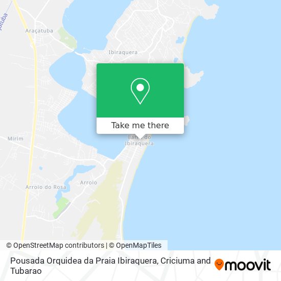 Pousada Orquidea da Praia Ibiraquera map