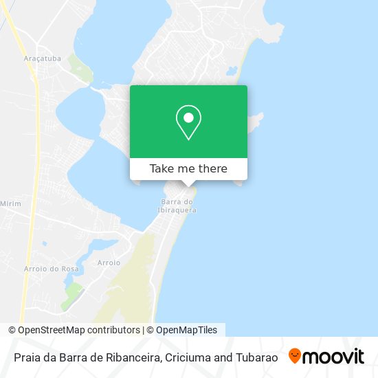 Praia da Barra de Ribanceira map