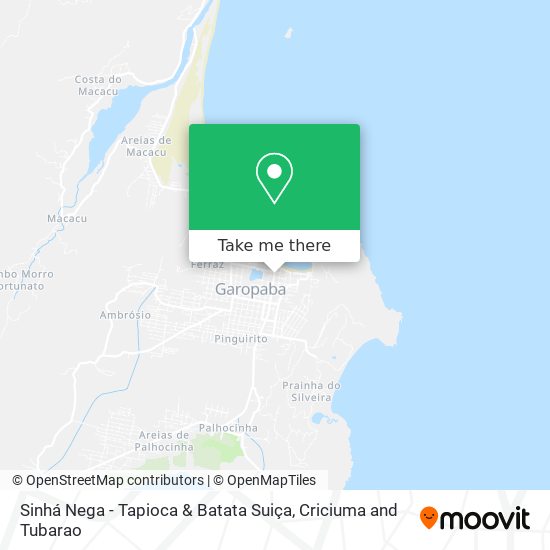 Sinhá Nega - Tapioca & Batata Suiça map