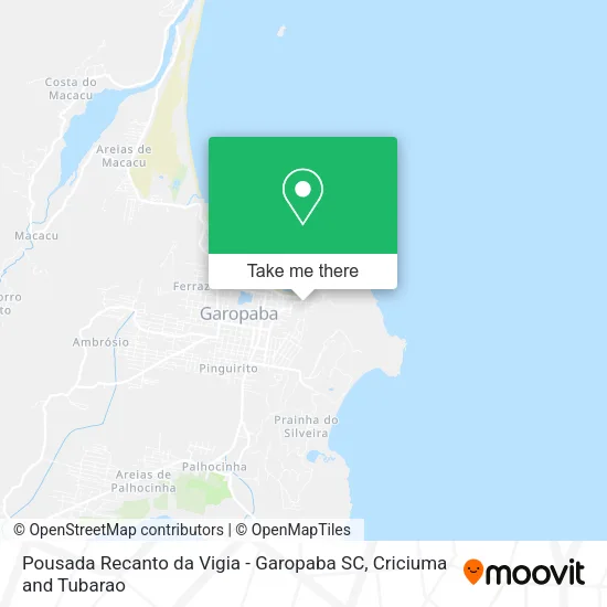 Pousada Recanto da Vigia - Garopaba SC map