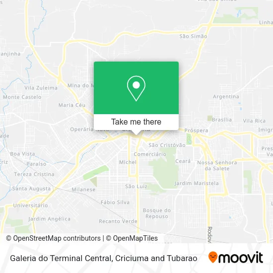 Galeria do Terminal Central map