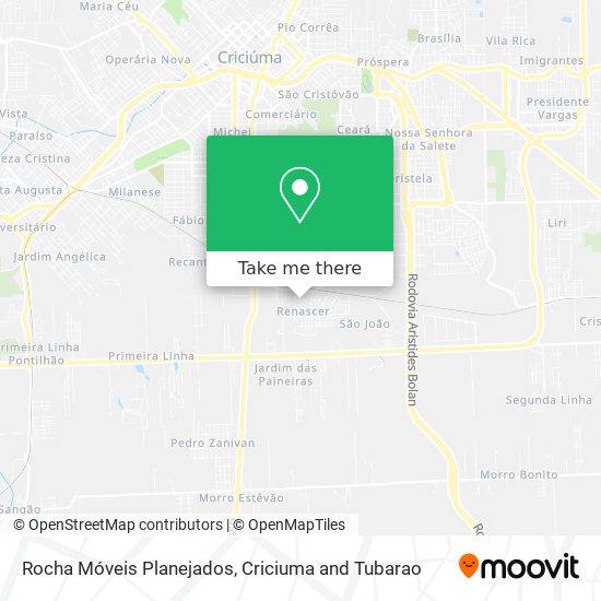Rocha Móveis Planejados map