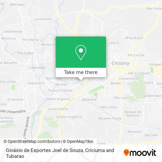 Ginásio de Esportes Joel de Souza map