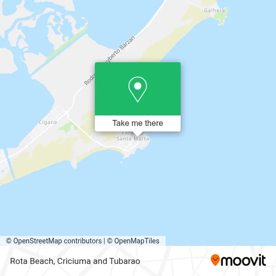 Rota Beach map