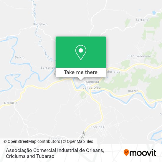 Associação Comercial Industrial de Orleans map