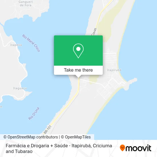 Farmácia e Drogaria + Saúde - Itapirubá map